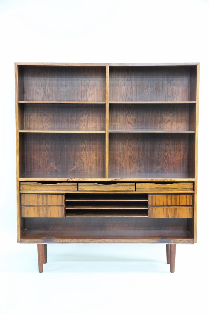 Omann Jun Rosewood Stepback Cabinet, Bookcase (1 of 9)