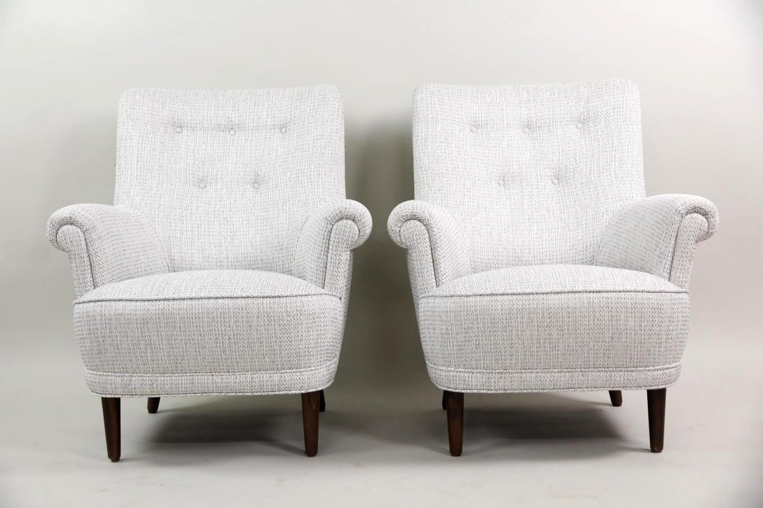 Pair of Carl Malmsten "Home Evening" Chairs (1 of 12)