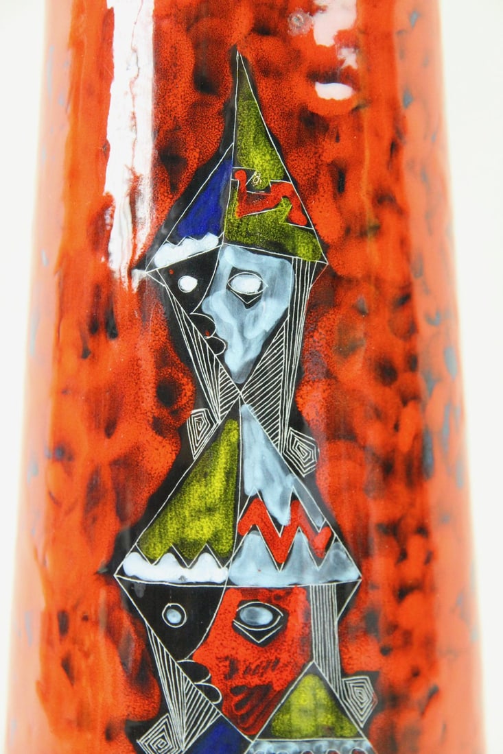 Large CEMAS Figurative Ceramic Vase - 2