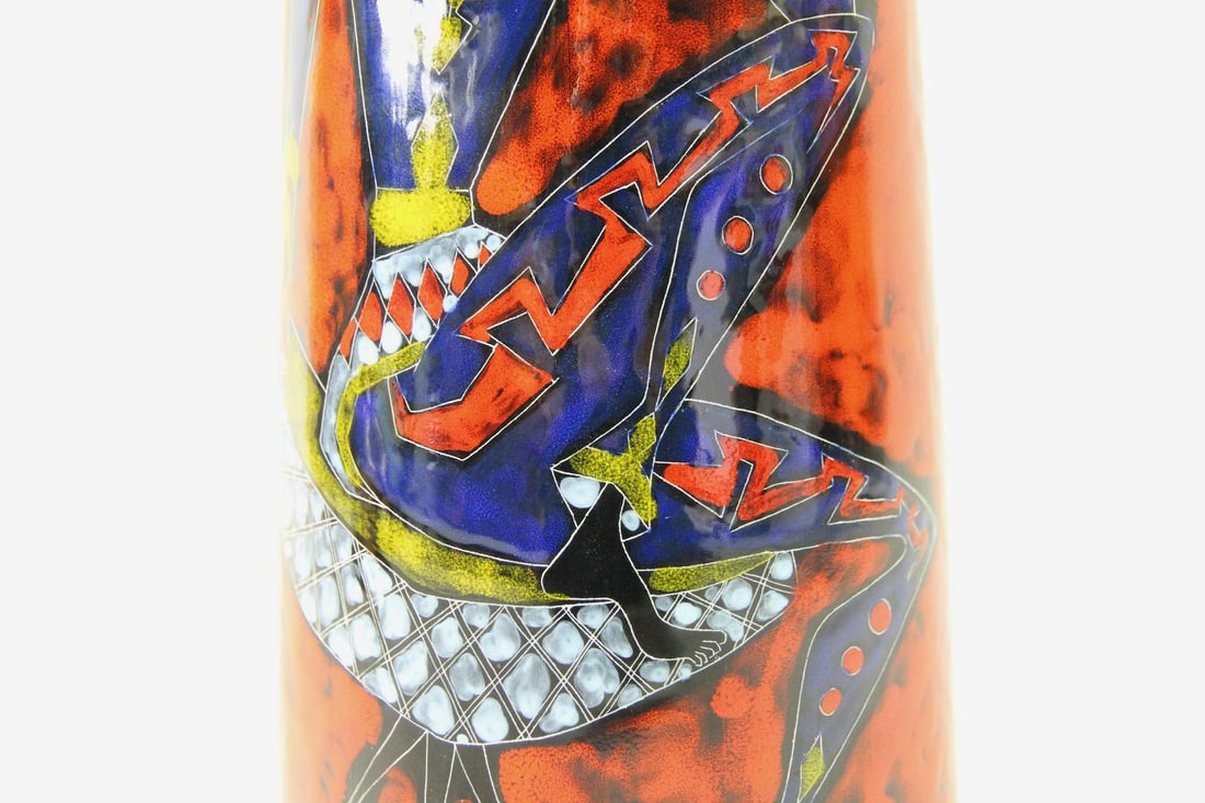 Large CEMAS Figurative Ceramic Vase - 9