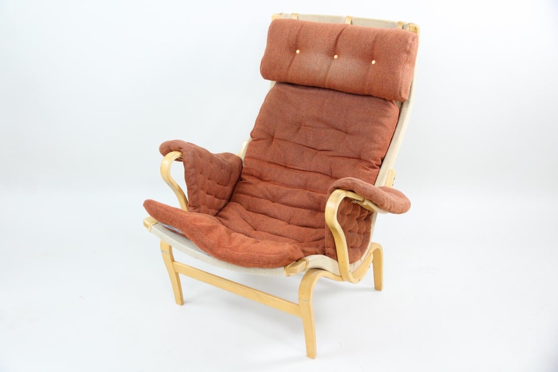 Bruno Mathsson for Dux Pernilla Lounge Chair, Burnt Orange (1 of 15)
