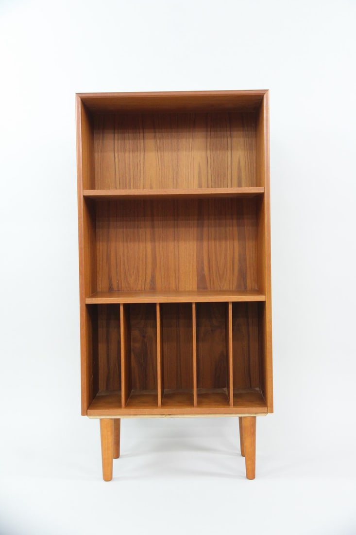 Mid-century Modern Teak Bookcase with LP Storage (1 of 11)