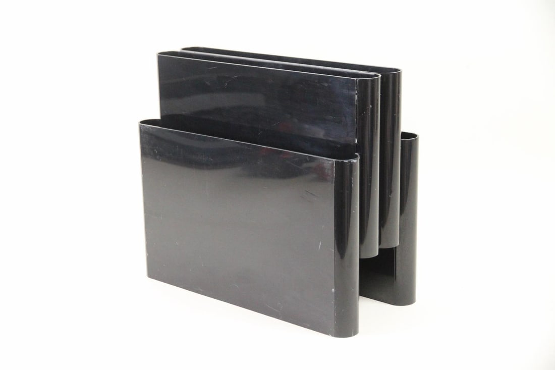 Giotto Stoppino for Kartell Black Magazine Rack (1 of 7)