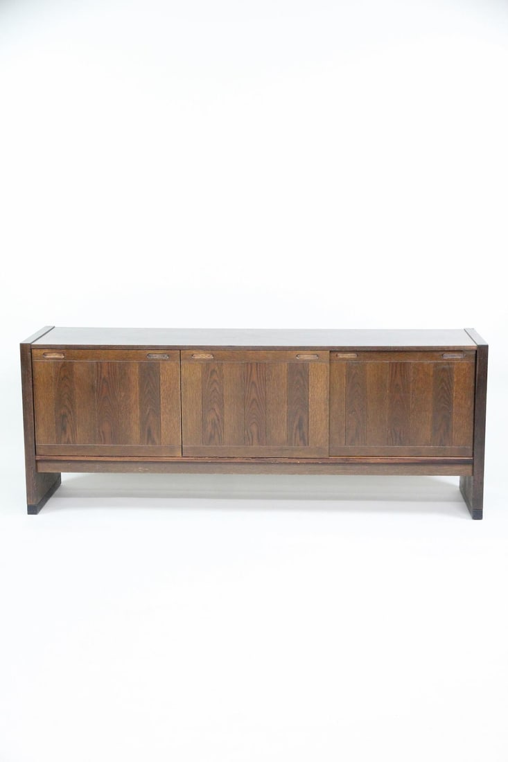 Minimalist Dark Oak Credenza, Skovby Møbelfabrik (1 of 15)