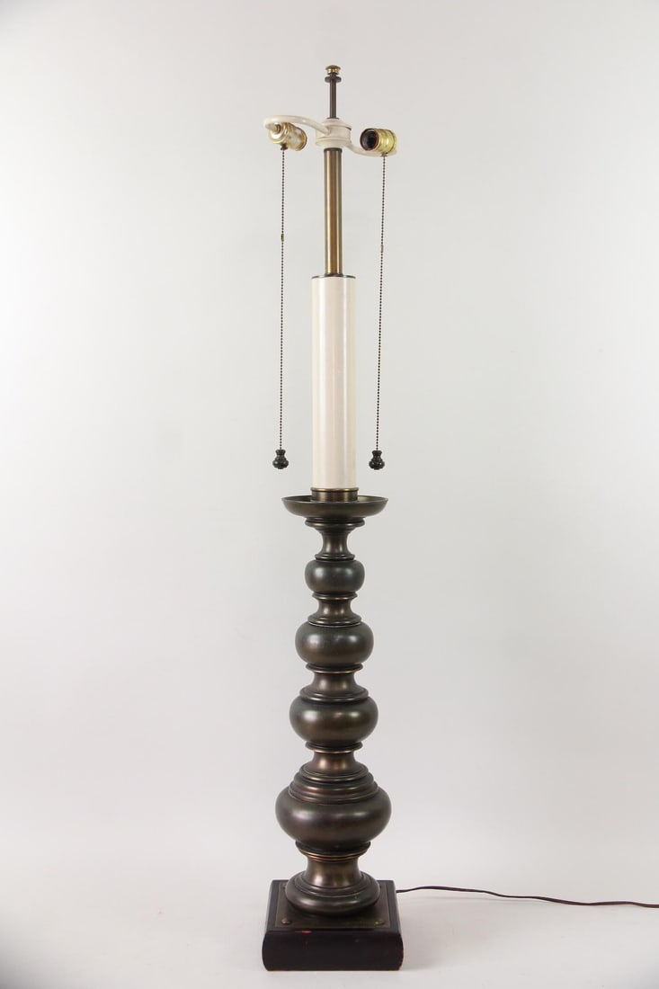 Stiffel Candlestick Brass Floor Lamp (1 of 10)