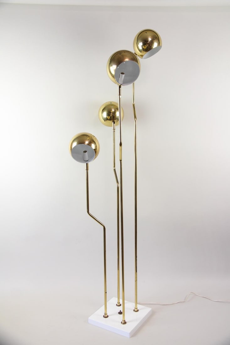 Brass Eyeball Floor Lamp, Goffredo Reggiani (1 of 11)