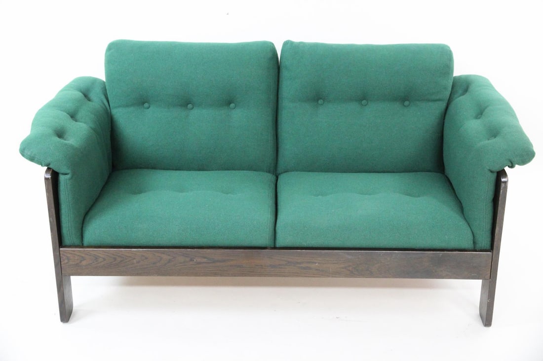 Green 2-Seat Sofa by Designed by Andreas Hansen for Niels Eilersen, 1 of 2 (1 of 16)