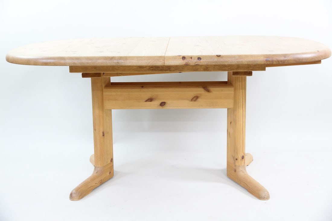 Burchardt Nielsen Pine Dining Table with Leaf (1 of 12)
