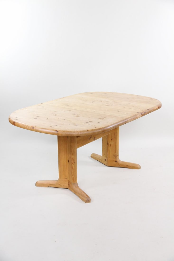 Burchardt Nielsen Pine Dining Table with Leaf - 6
