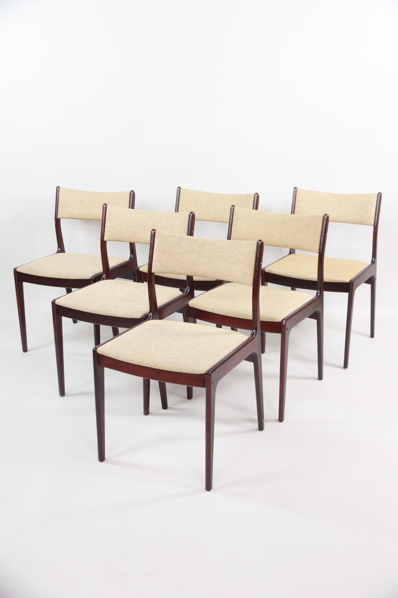 Set of 6 Johannes Andersen for Uldum Møbelfabrik Rosewood Chairs (1 of 20)