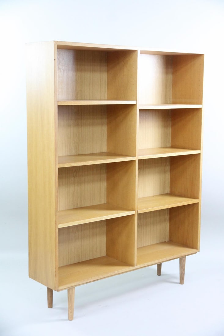 SKM Oak Bookcase with Adjustable Shelves - 2