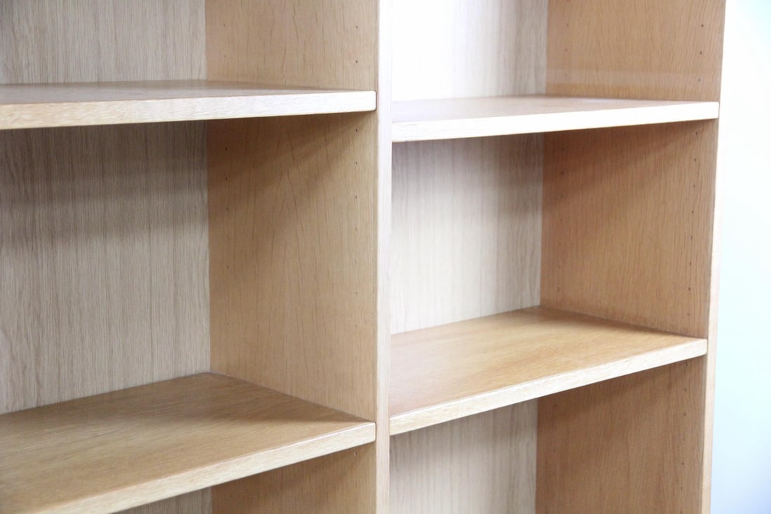SKM Oak Bookcase with Adjustable Shelves - 3