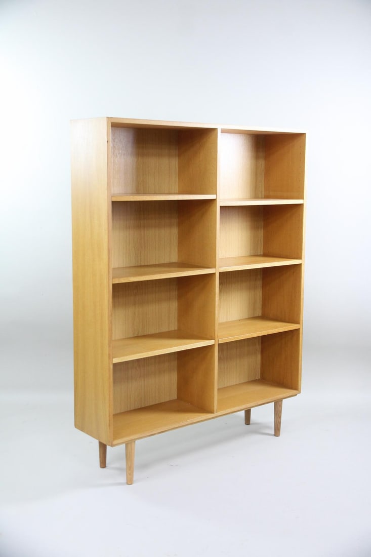SKM Oak Bookcase with Adjustable Shelves - 9