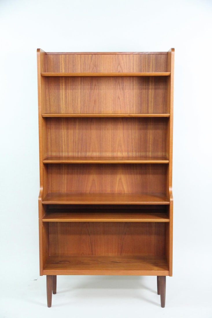 Teak Stepback Bookcase - 2