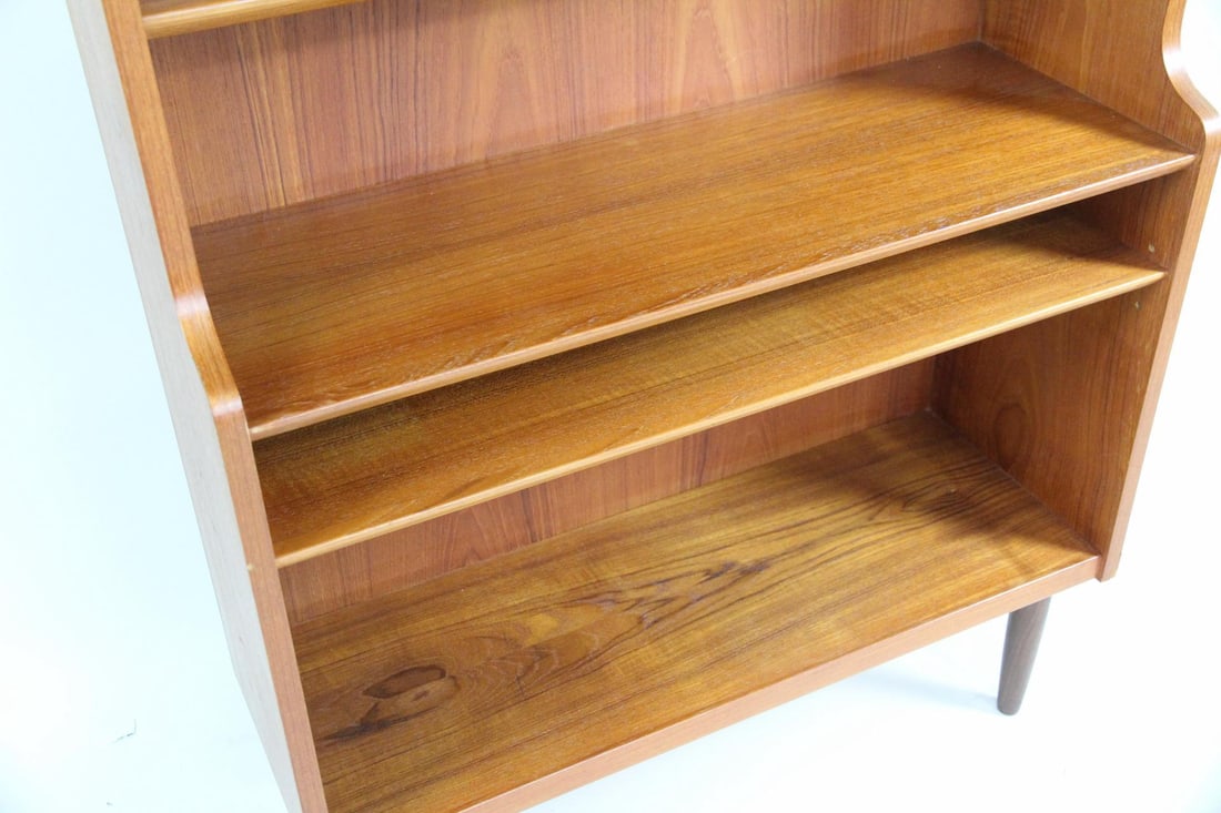 Teak Stepback Bookcase - 5