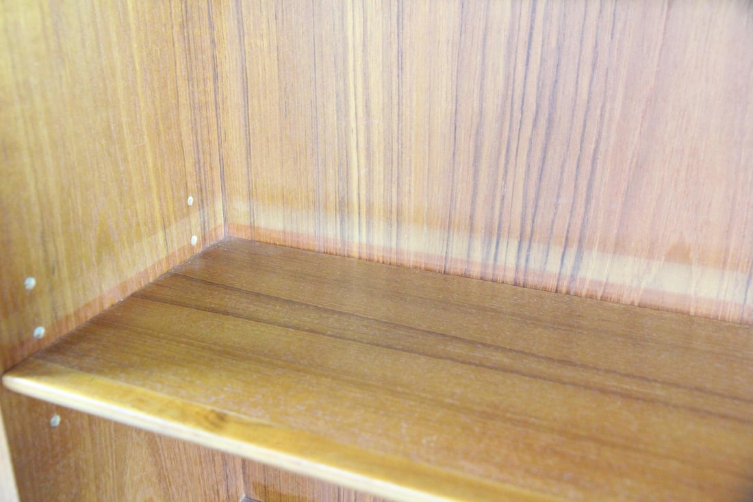 Teak Stepback Bookcase - 7