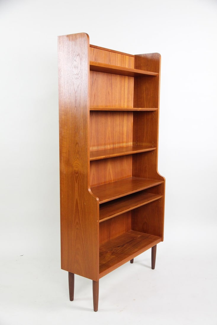 Teak Stepback Bookcase - 8