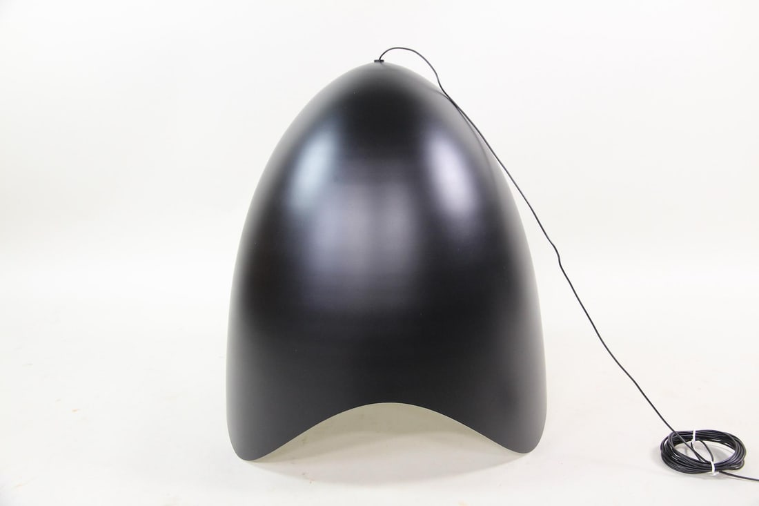 Sonneman Waveforms Pendant Light New in Box, 1 of 2: Sonneman Waveforms Pendant Light New In Box NIB, 1 of 2. Waveforms pendant light in black finish, still in original box. These lights list for $1161. Dimensions are 25 in h x 23.25 in w x 23.25 in d.