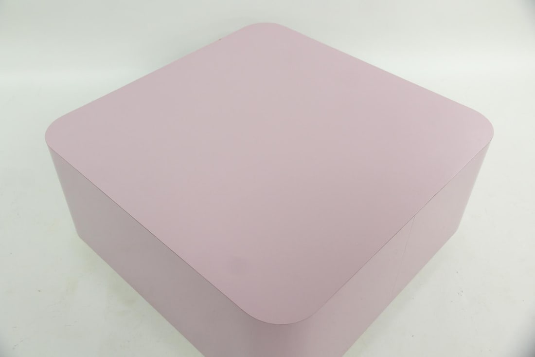 Large Postmodern Floating Coffee Table with Casters - 5