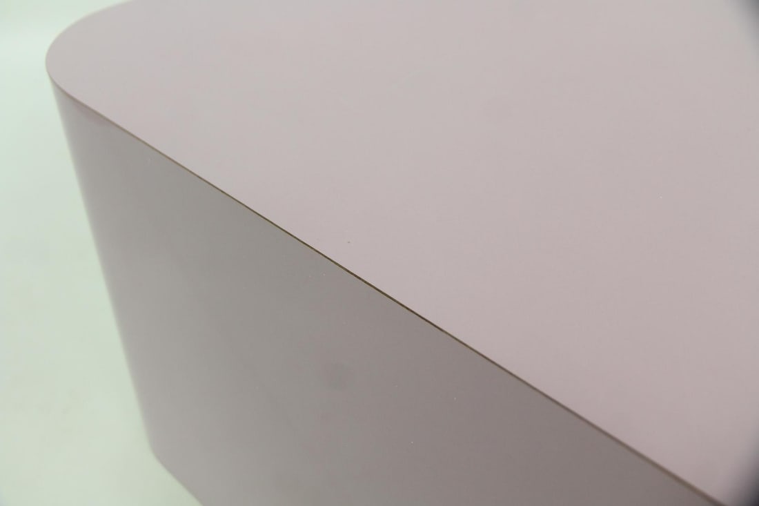 Large Postmodern Floating Coffee Table with Casters - 6