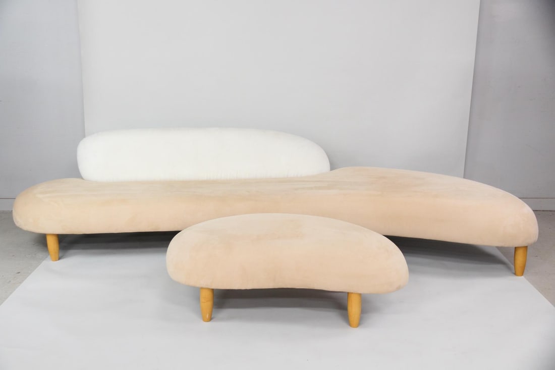 Noguchi Freeform Sofa and Ottoman (1 of 11)