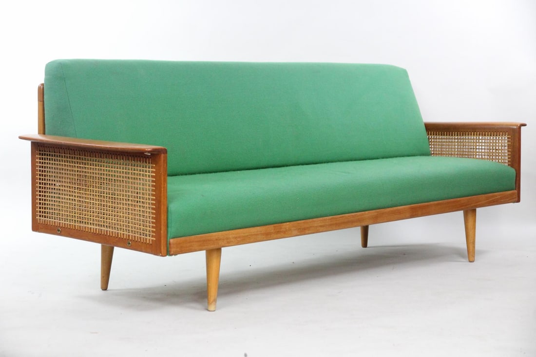 Danish Modern Caned Teak Daybed Sofa, Knut Saeter, for Vatne Møbler (1 of 20)