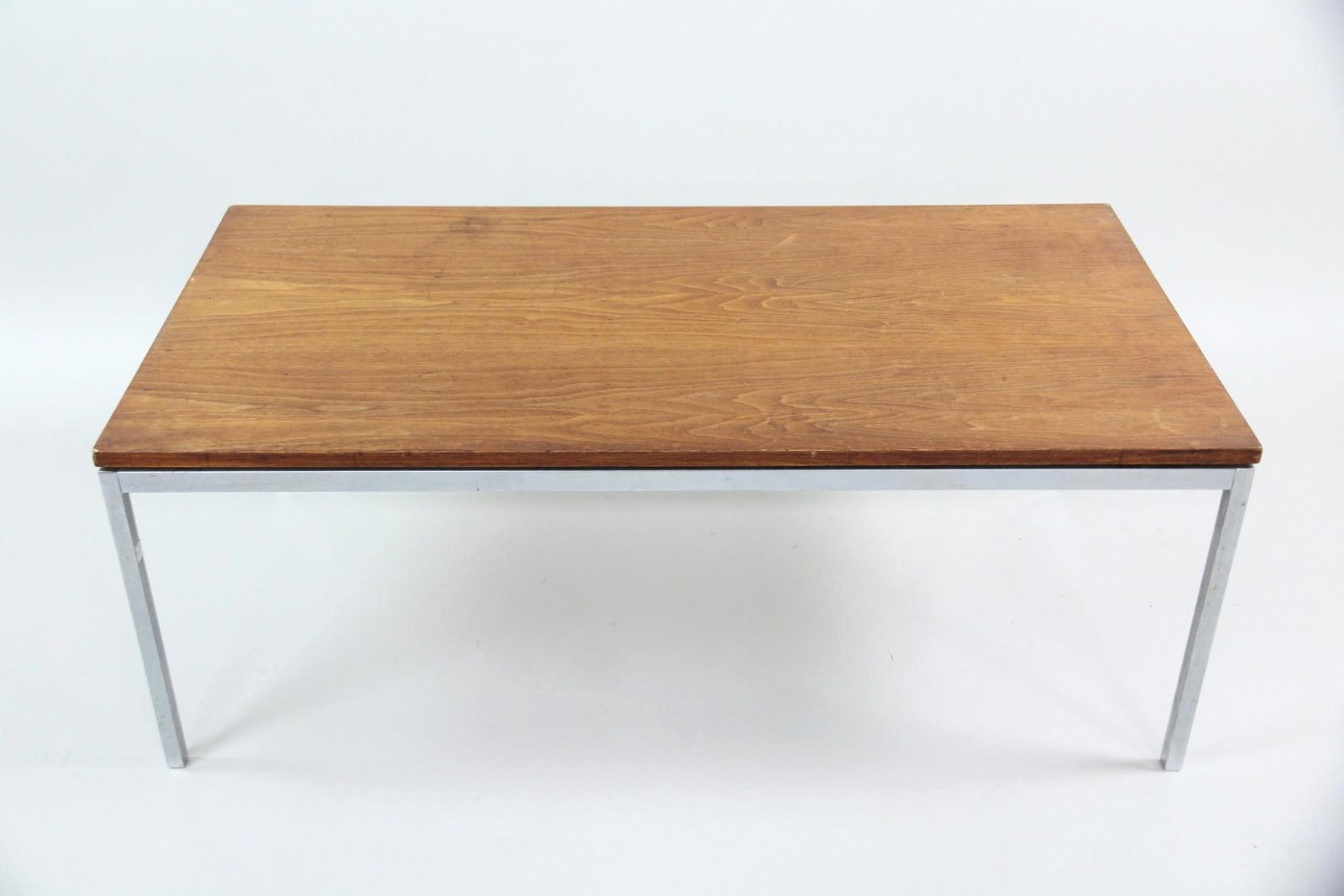 Early Florence Knoll Walnut & Steel Coffee Table (1 of 13)
