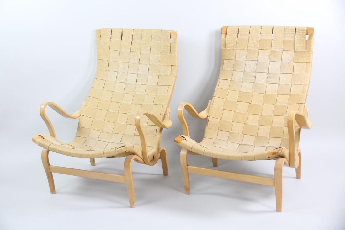 Pair of Pernilla Easy Chairs, Bruno Mathsson for Dux (1 of 17)