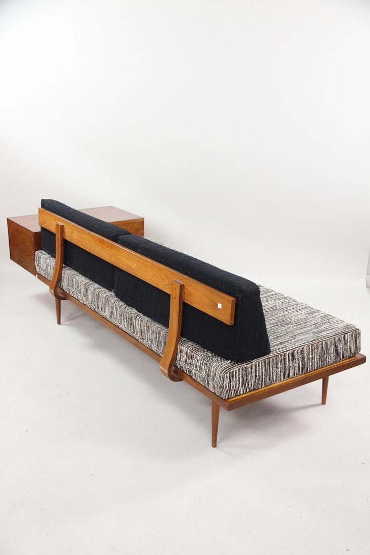 Daybed Sofa with Built-in Side Table - 9