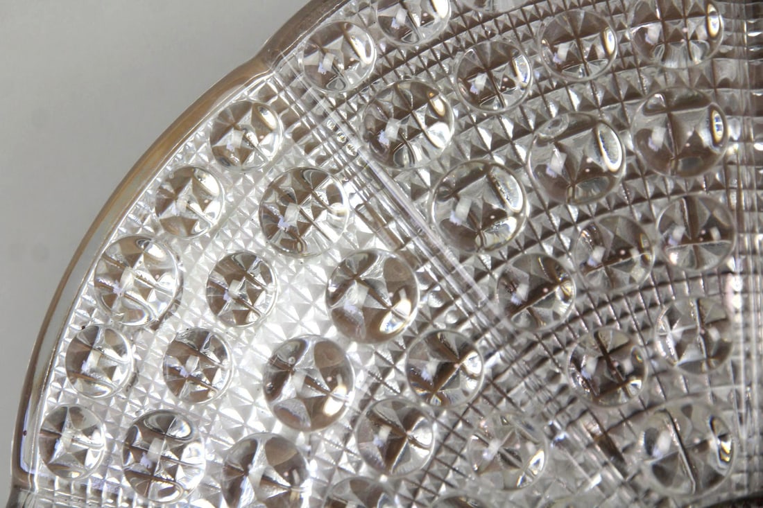 Pair of Glass Ceiling Lights, Carl Fagerlund for Orrefors, Saucer, 6 of 11 (1 of 10)