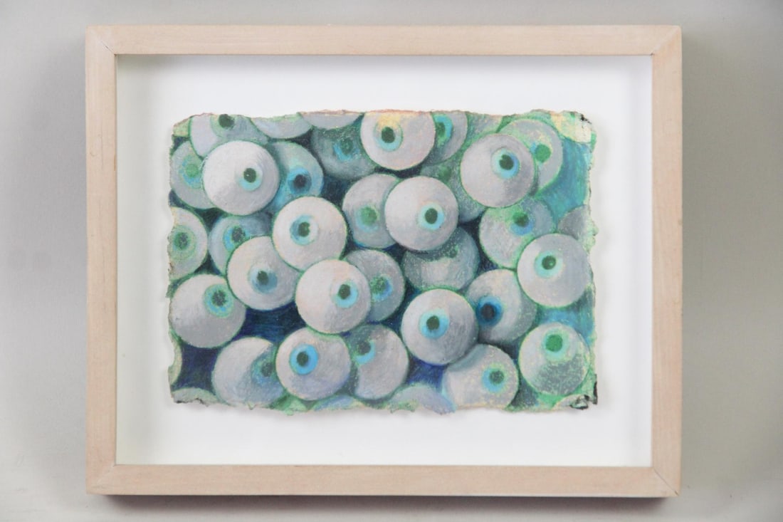 Pastel Drawing of Eyeballs, Chuck Agro (1 of 6)