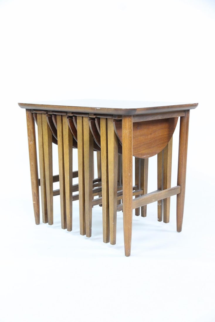 Set of 5 Gate-leg Nesting Tables, Poul Hundevad (1 of 15)