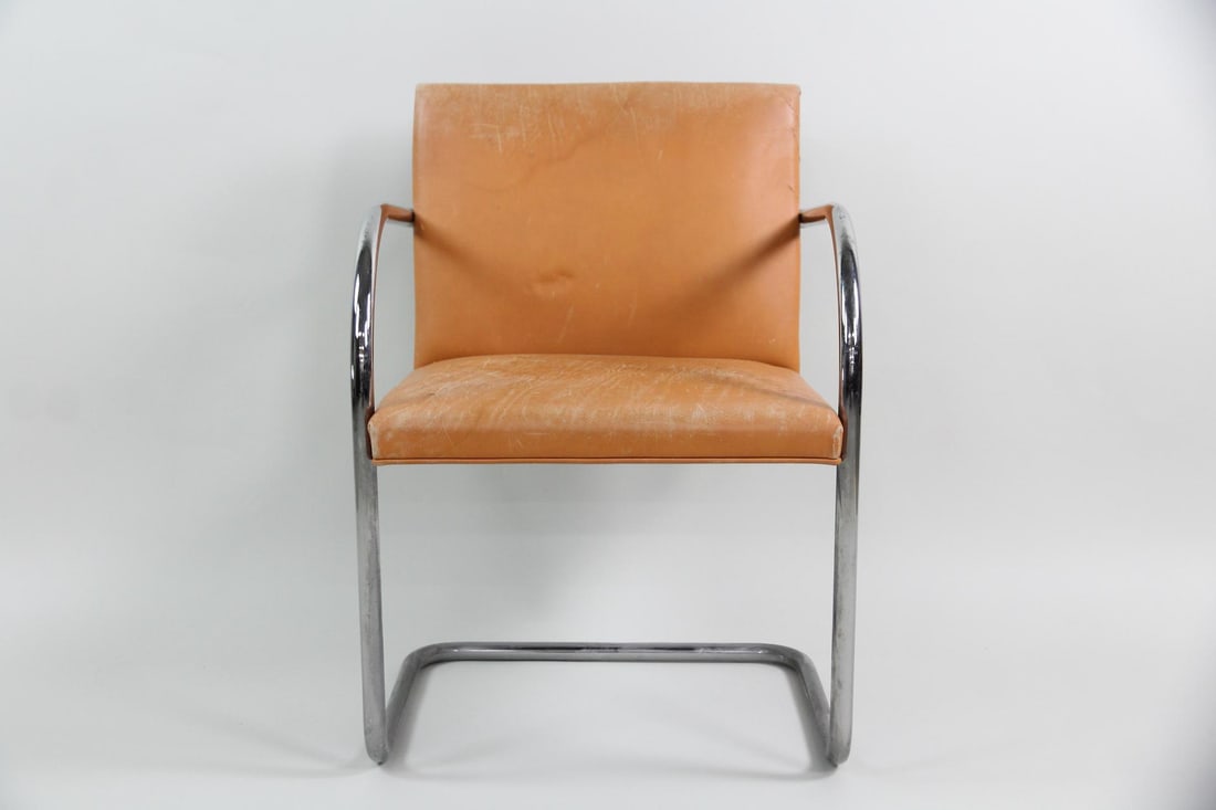 Mies van der Rohe for Knoll Brno Tubular Leather Chair (1 of 18)