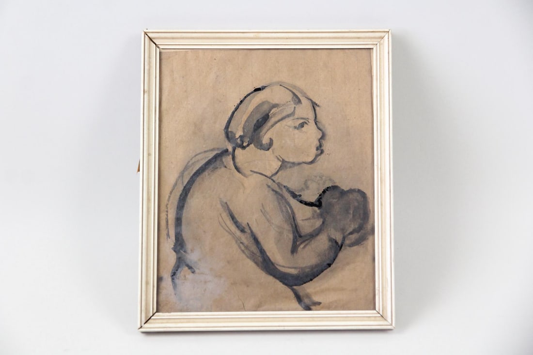 Expressionist Painting "The Young Boxer" Signed 1894 (1 of 9)