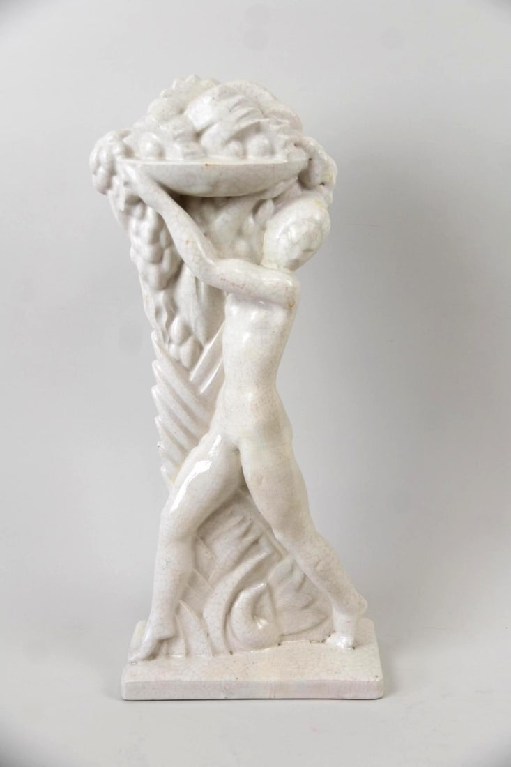 Art Deco Ceramic Figural Sculpture (1 of 9)