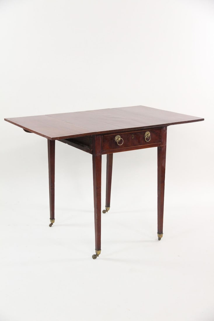 Georgian Drop Leaf Wooden Pembroke Table (1 of 13)