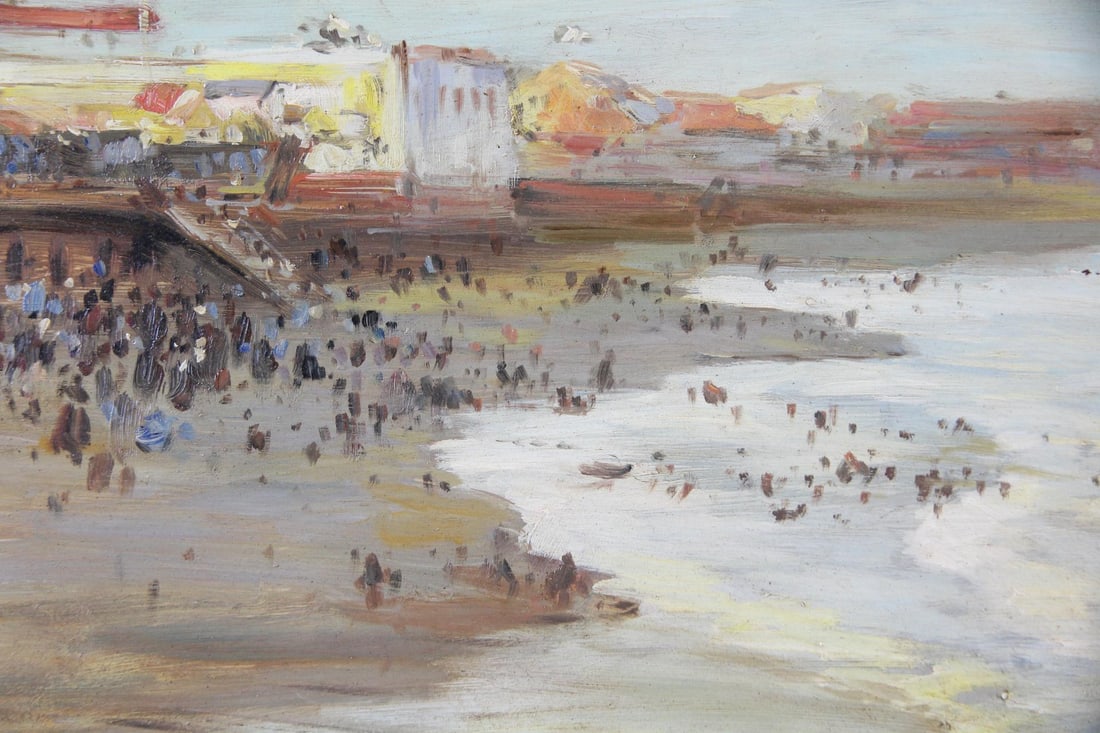 Impressionistic Painting of a Beach Scene (1 of 9)