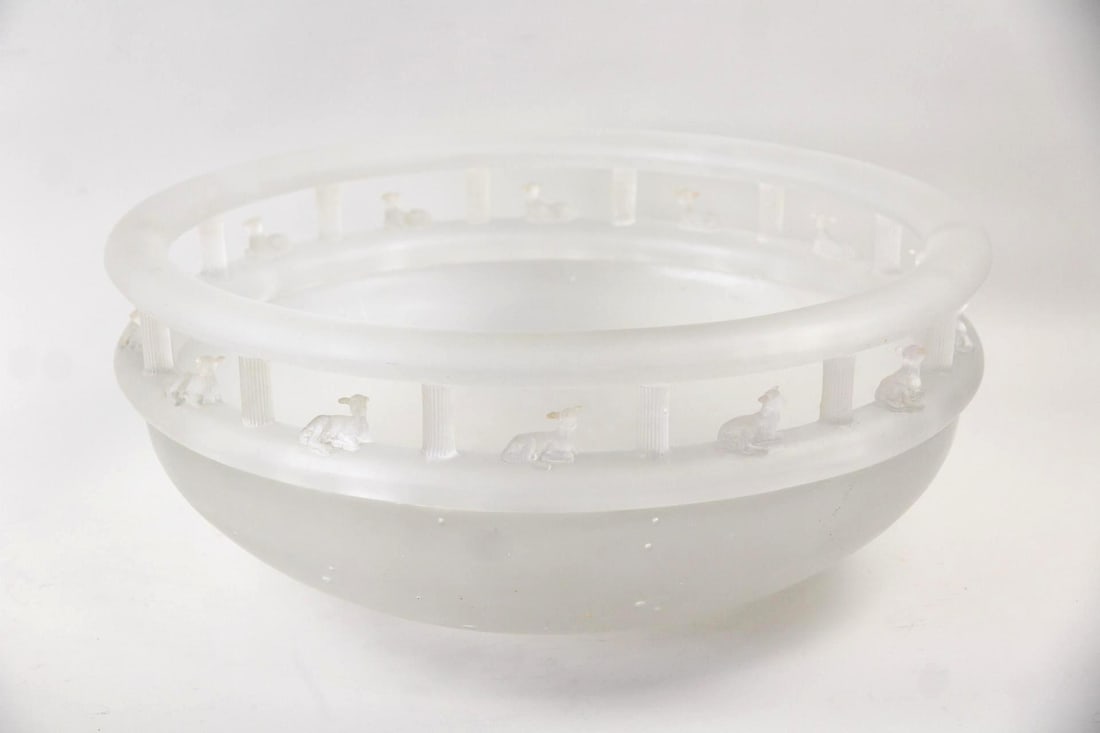 Patrick Seegers Kiln Cast Art Glass Sheep Bowl, 2/5 (1 of 10)