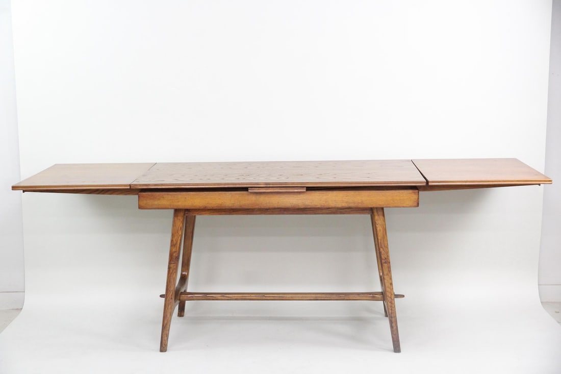 Guglielmo Pecorini Extendable Dining Table, Walnut - 3