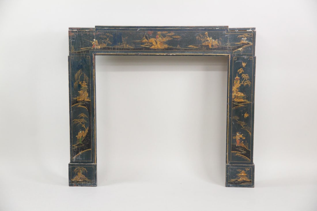 Chinoiserie Lacquered Fireplace Mantel (1 of 20)