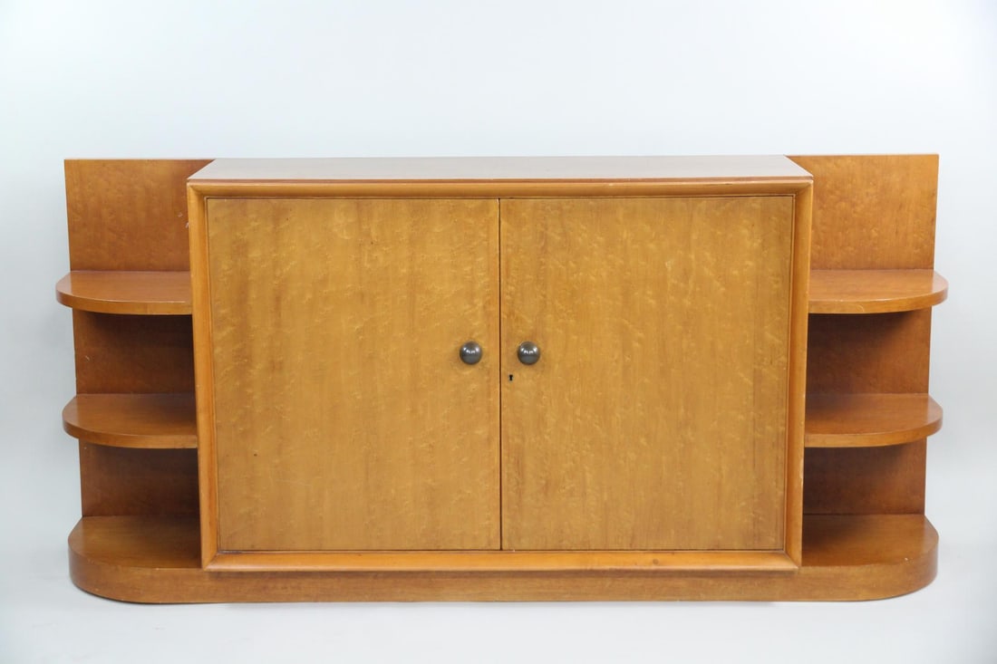 Art Deco Bird's Eye Maple Buffet Sideboard (1 of 20)