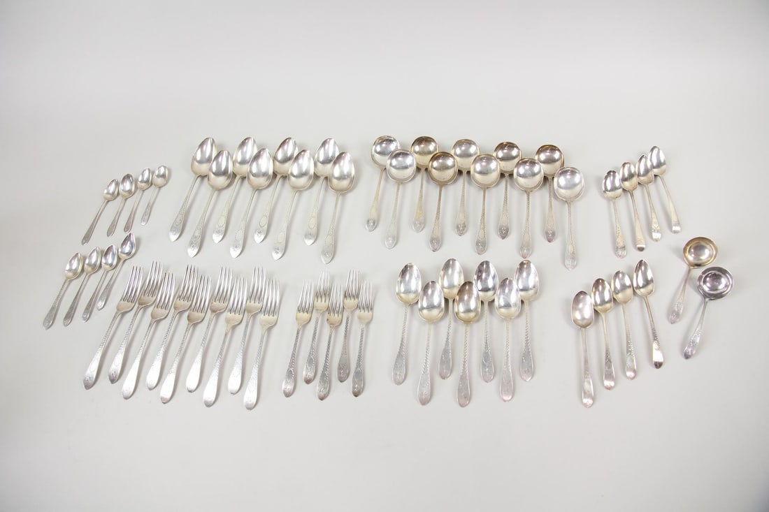 Set of 57 Pieces of Sterling Silver Flatware (1 of 14)