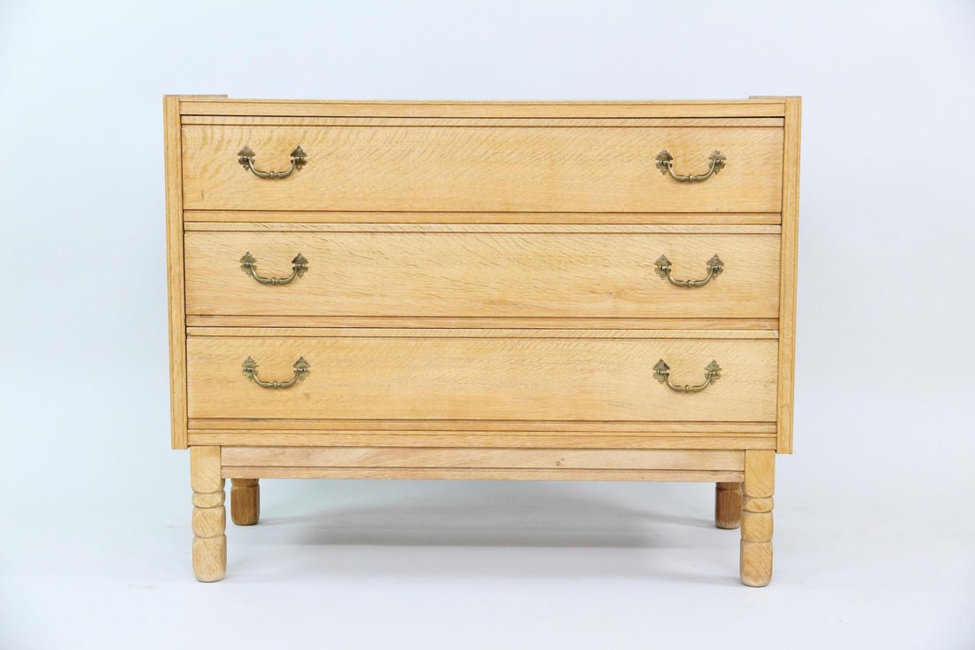 Rustic Danish Oak Chest of Drawers, Henning Kjaernulf (1 of 13)