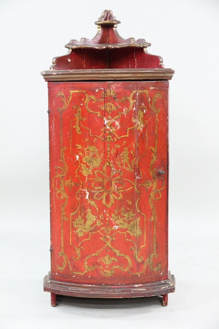 Chinoiserie Japanned Corner Cabinet (1 of 13)