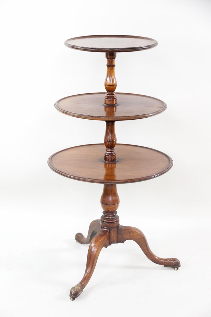 Georgian Mahogany Revolving Dumb Waiter (1 of 12)