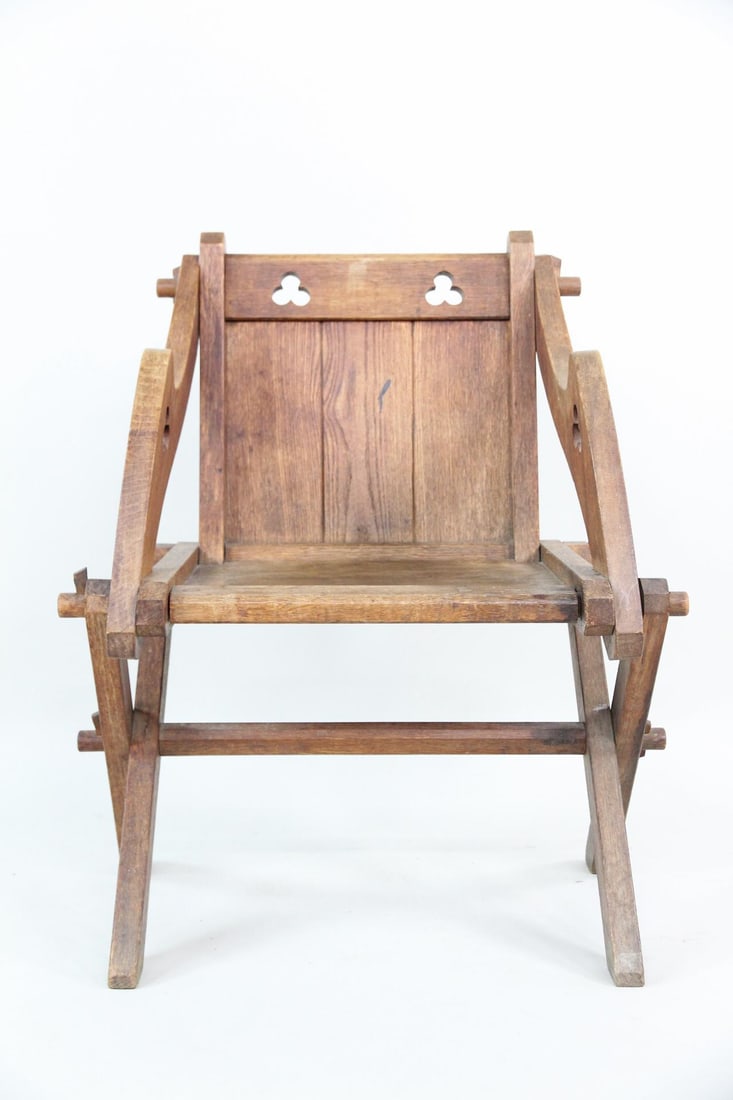Victorian Oak Glastonbury Chair (1 of 16)