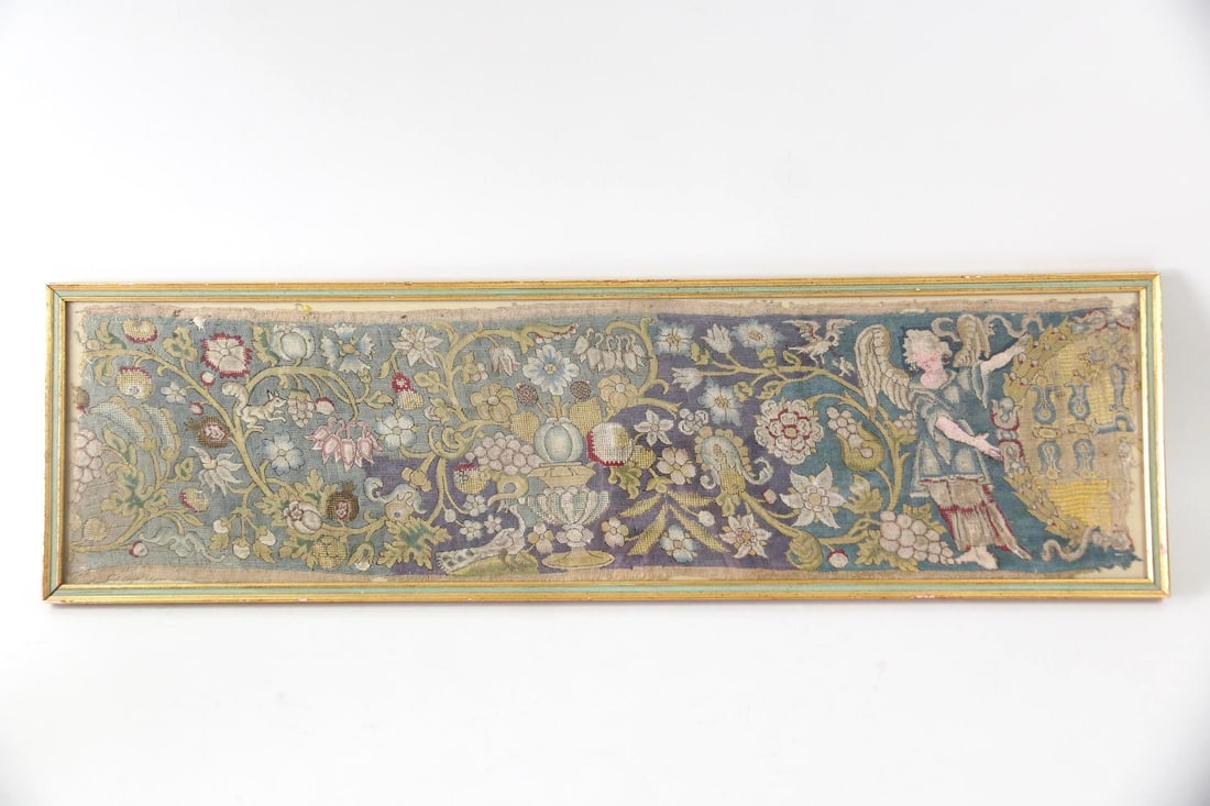 Embroidery Panel Tapestry Valence, Angel, Florals, Animals (1 of 12)