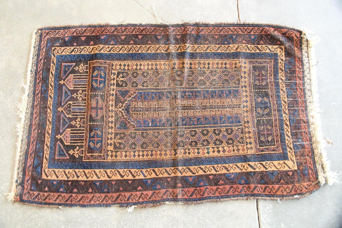 Persian Baluch Wool Prayer Rug (1 of 11)