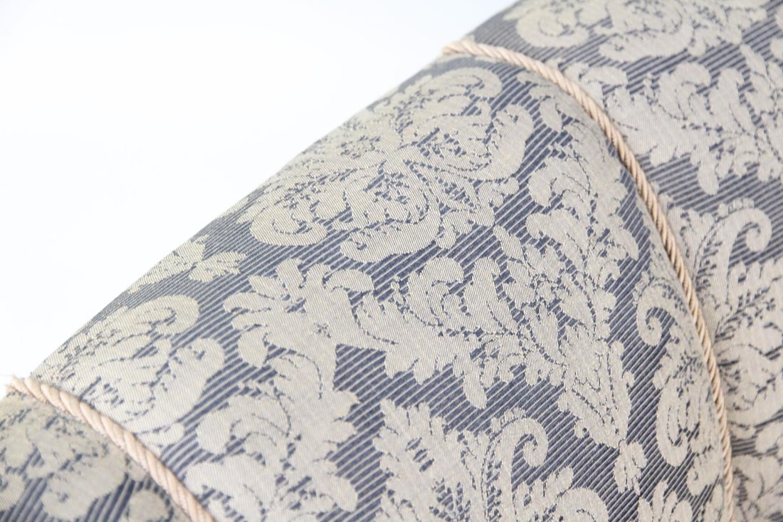 Blue Damask Banana Sofa - 2