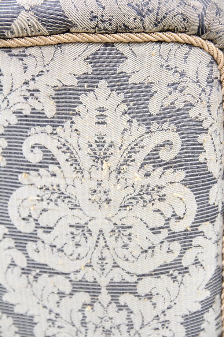 Blue Damask Banana Sofa - 4